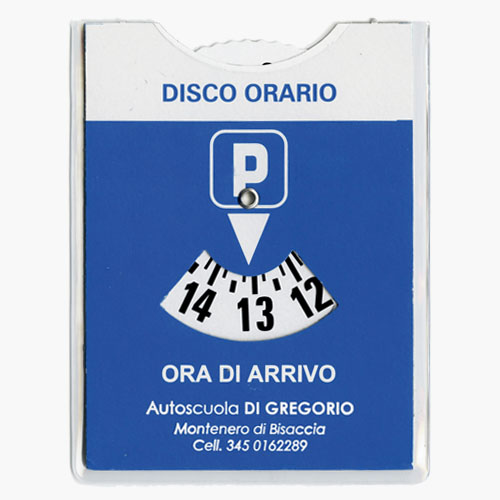 Disco Orario - Flaminia Pubblicità personalizzazione gadget per auto