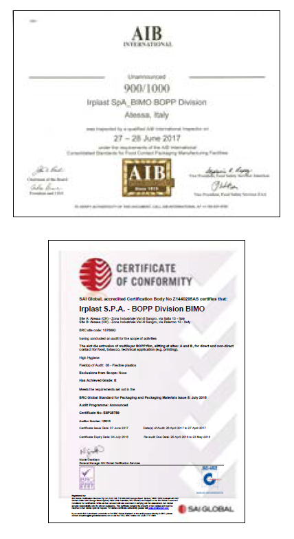 certificazioni