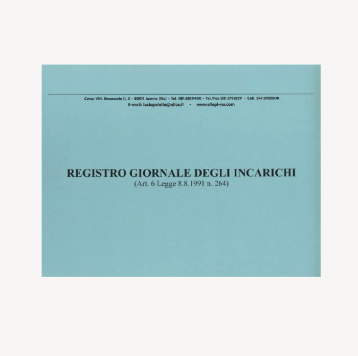 Registro Giornale degli incarichi