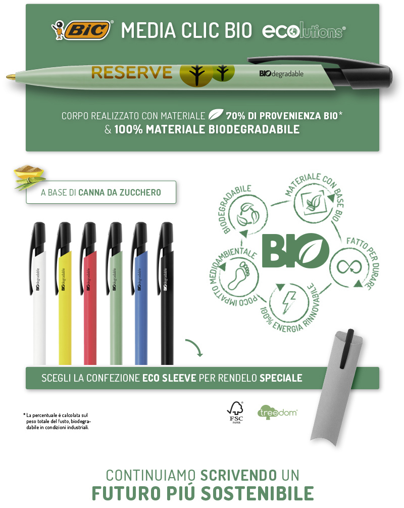 Promo penna biodegradabile Promo penna biodegradabile